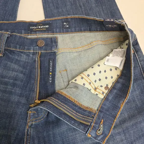 Lucky Brand Jeans 410 Athletic Slim, Men's 34W/34L NWT - Picture 9 of 11